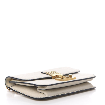 Christian Dior Canyon Grained Lambskin Small Dioraddict Flap Bag Ivory 4 of 12