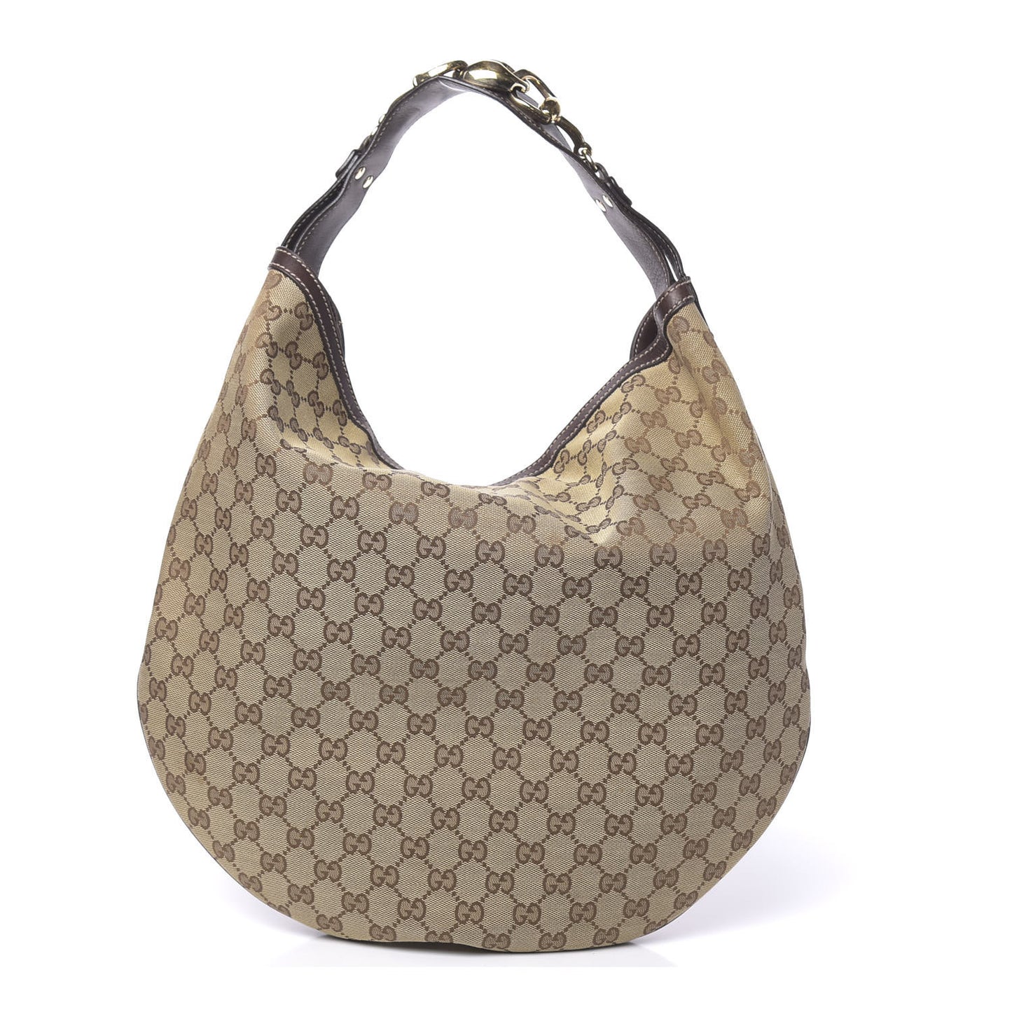Monogram Large Wave Hobo Dark Brown