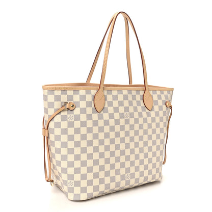 Louis Vuitton Damier Azur Neo Neverfull MM Rose Ballerine 3 of 11