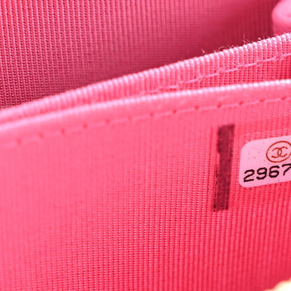 Chanel Caviar Quilted Zip Coin Purse Pink 7 of 8