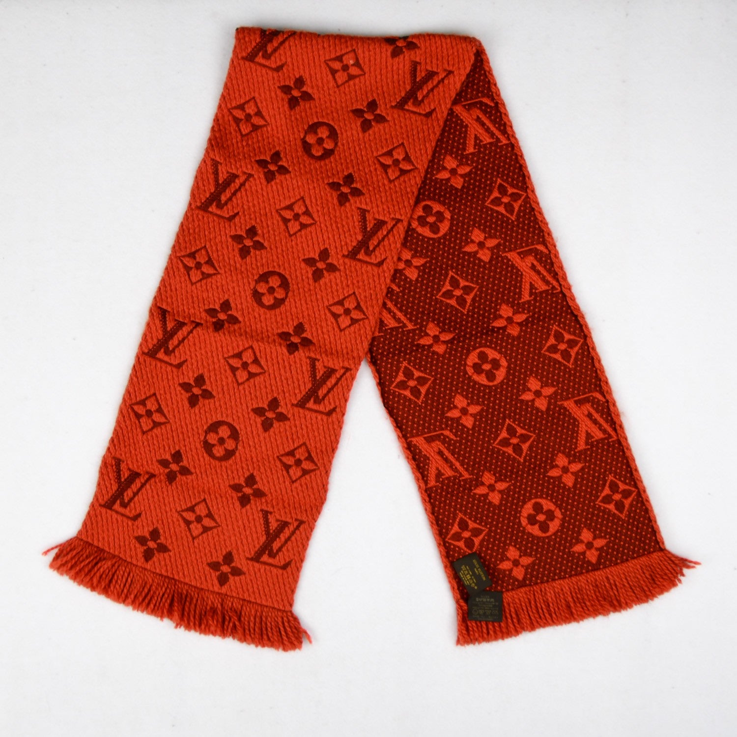 Louis Vuitton Wool Silk Logomania Scarf Orient 3 of 5