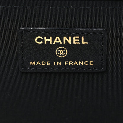 Chanel Lambskin Quilted Small Top Handle Vanity Case With Chain Black 6 of 10