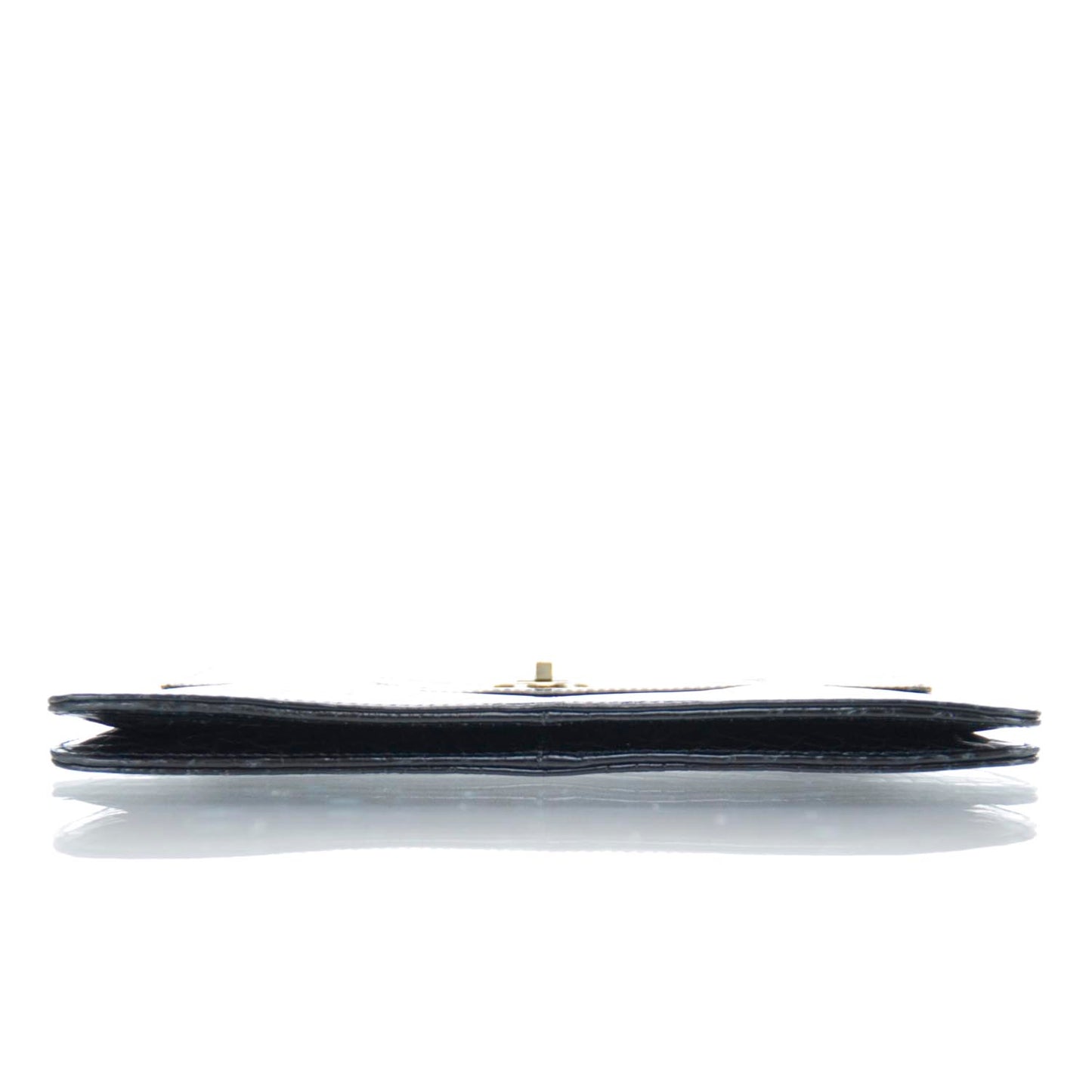 Crocodile Shoulder Bag Black