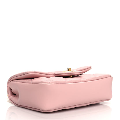 Chanel Lambskin Quilted Mini Flap Light Pink 3 of 10