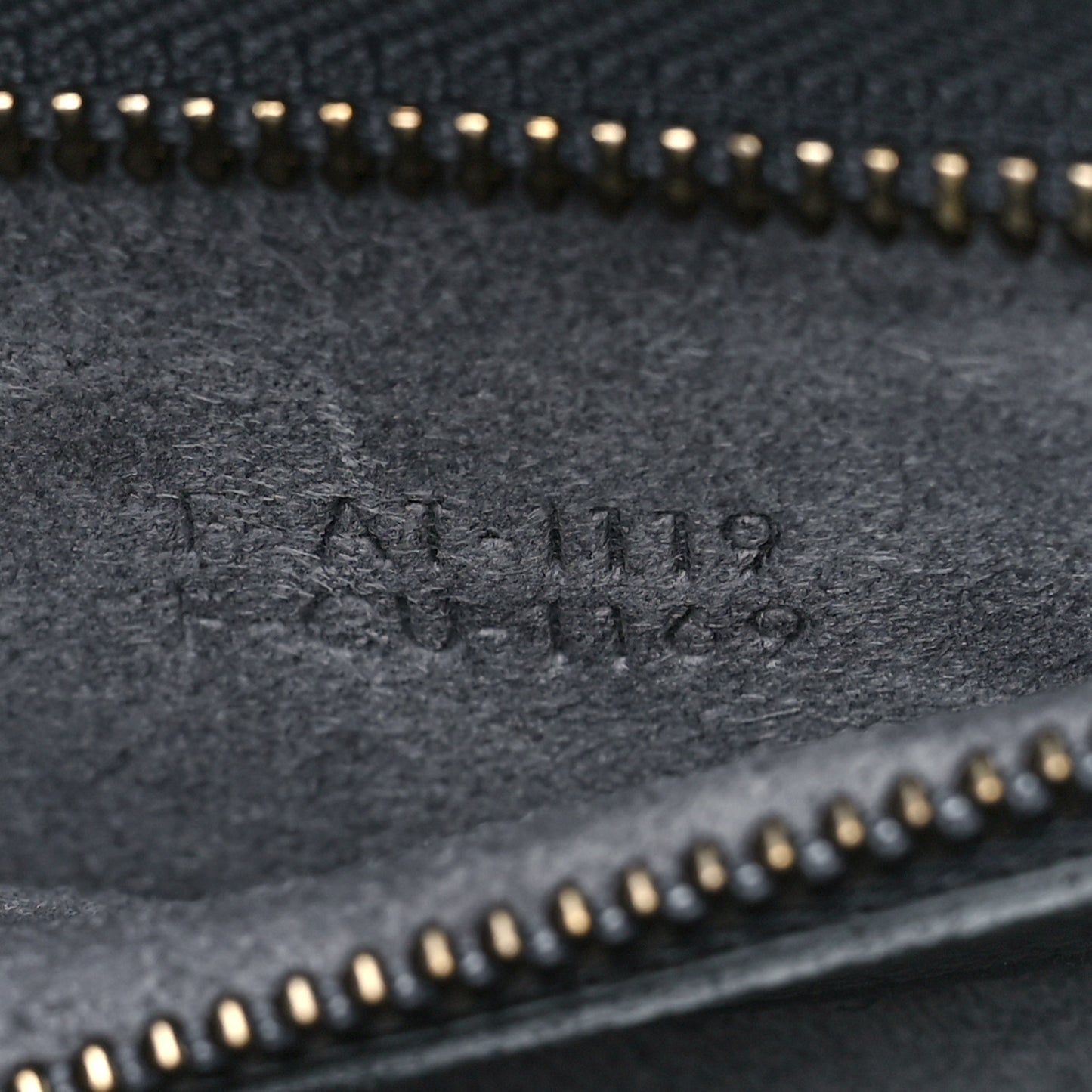 Baby Drummed Calfskin Micro Luggage Kohl