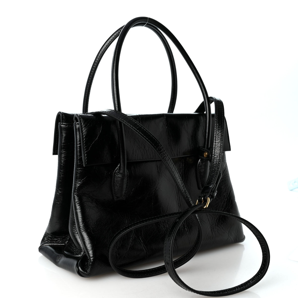 Miu Miu Nappa Solitaire Bag Black 3 of 10