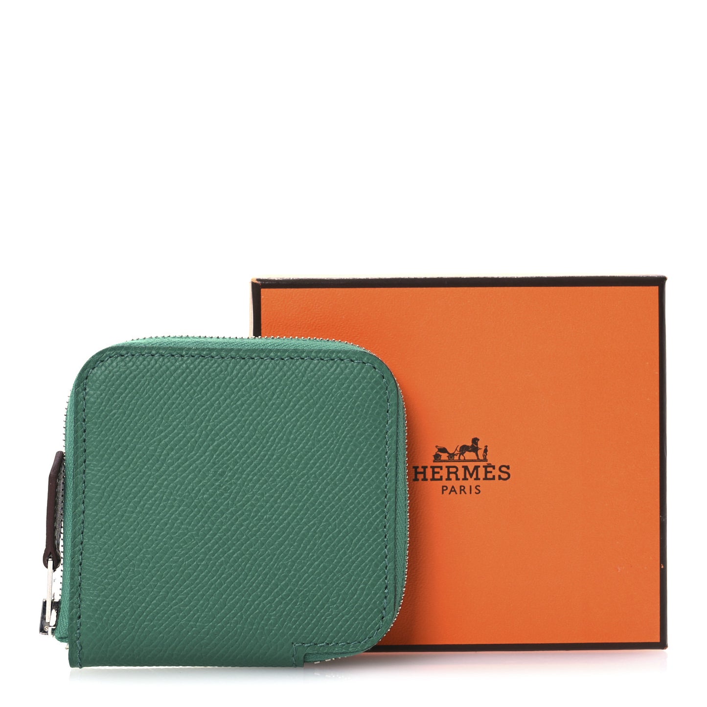 Epsom Silk'in Coin Purse Vert Jade