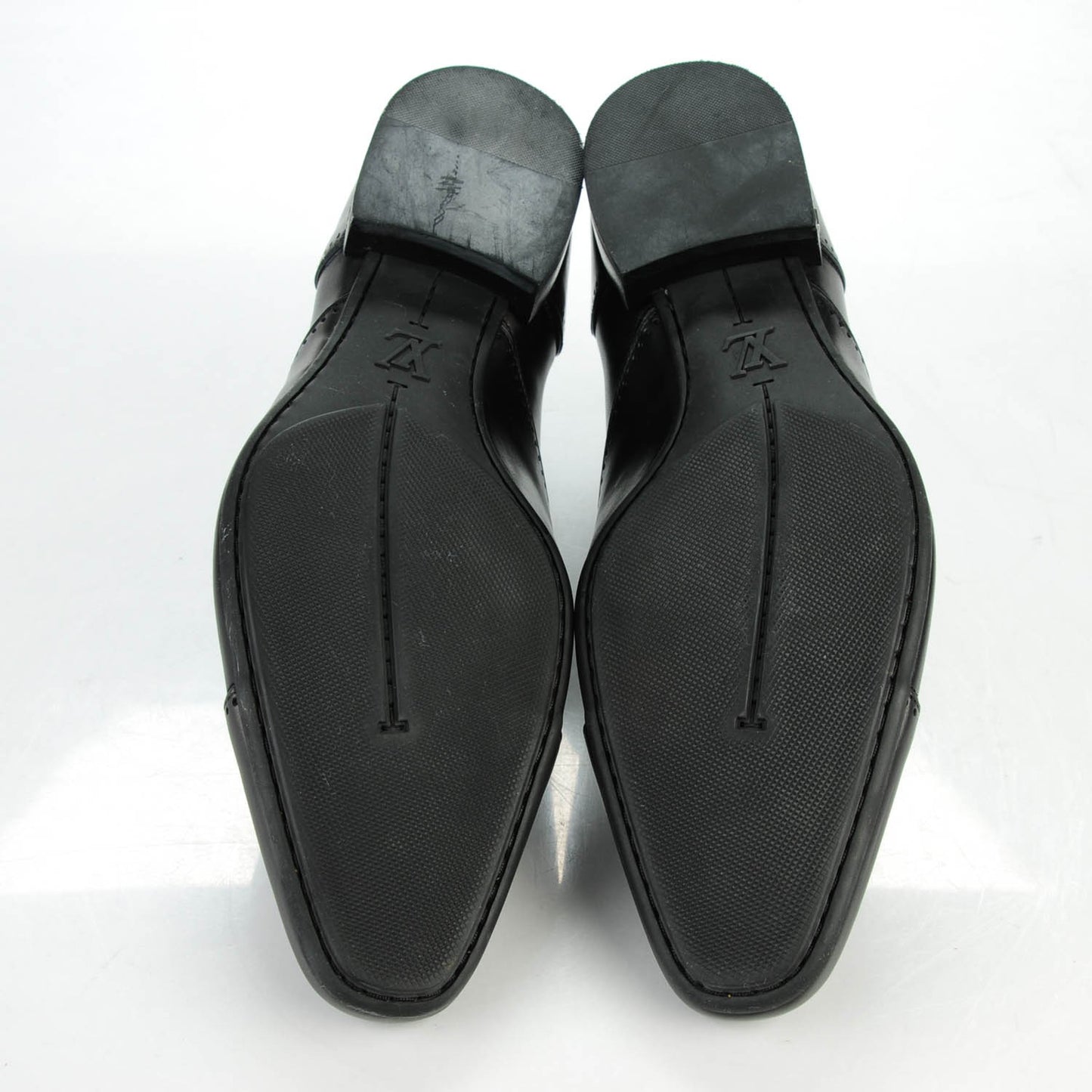 Calfskin Mens Captoe Derby Shoes 9 Black