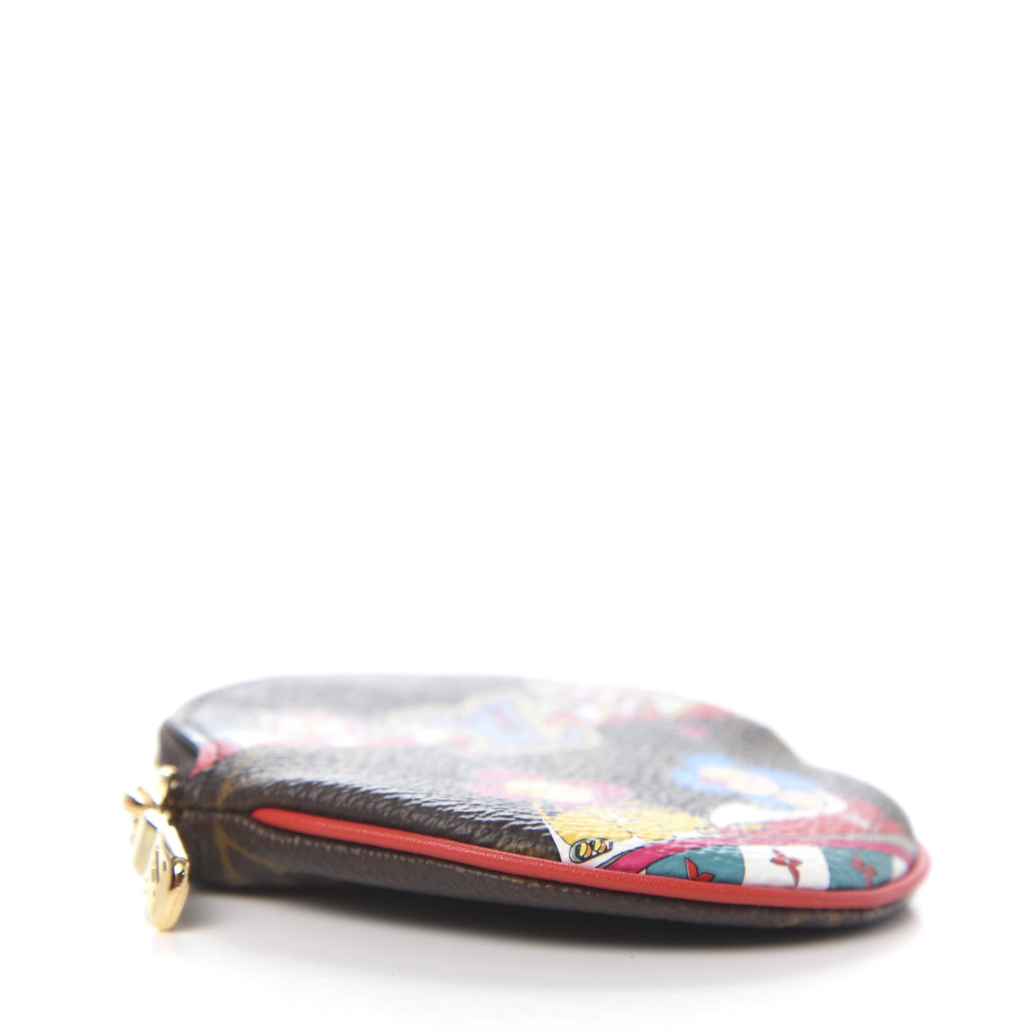 Louis Vuitton Monogram 2020 Christmas Animation Bumper Cars Round Coin Purse Coquelicot 4 of 8
