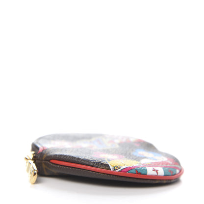 Louis Vuitton Monogram 2020 Christmas Animation Bumper Cars Round Coin Purse Coquelicot 4 of 8