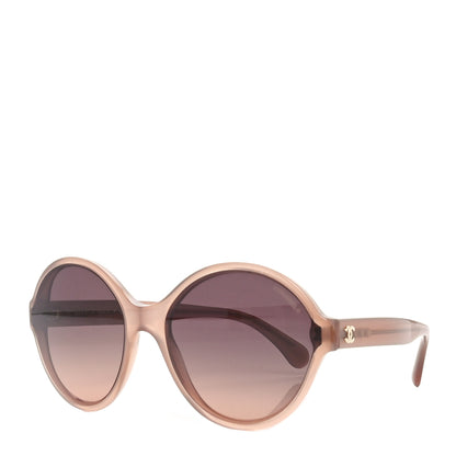 Chanel Acetate Mirrored Round Sunglasses 5387 Brown 1 of 7