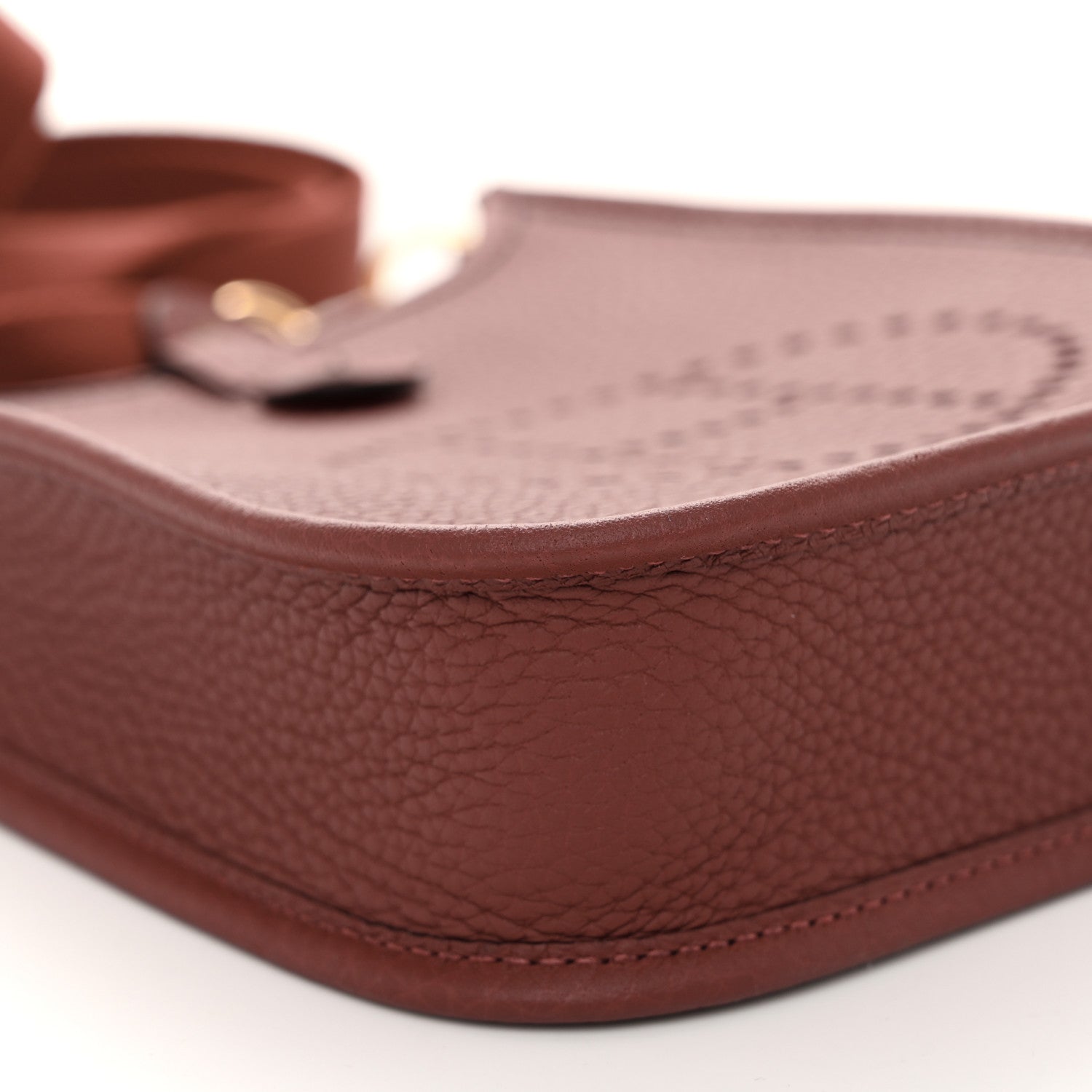 Hermes Taurillon Clemence Amazone Evelyne TPM Rouge H 9 of 11