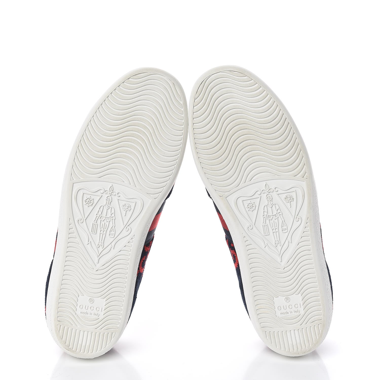 Gucci Terry Cloth GG Monogram Web Womens Ace Sneakers 36.5 Blue Red 9 of 13