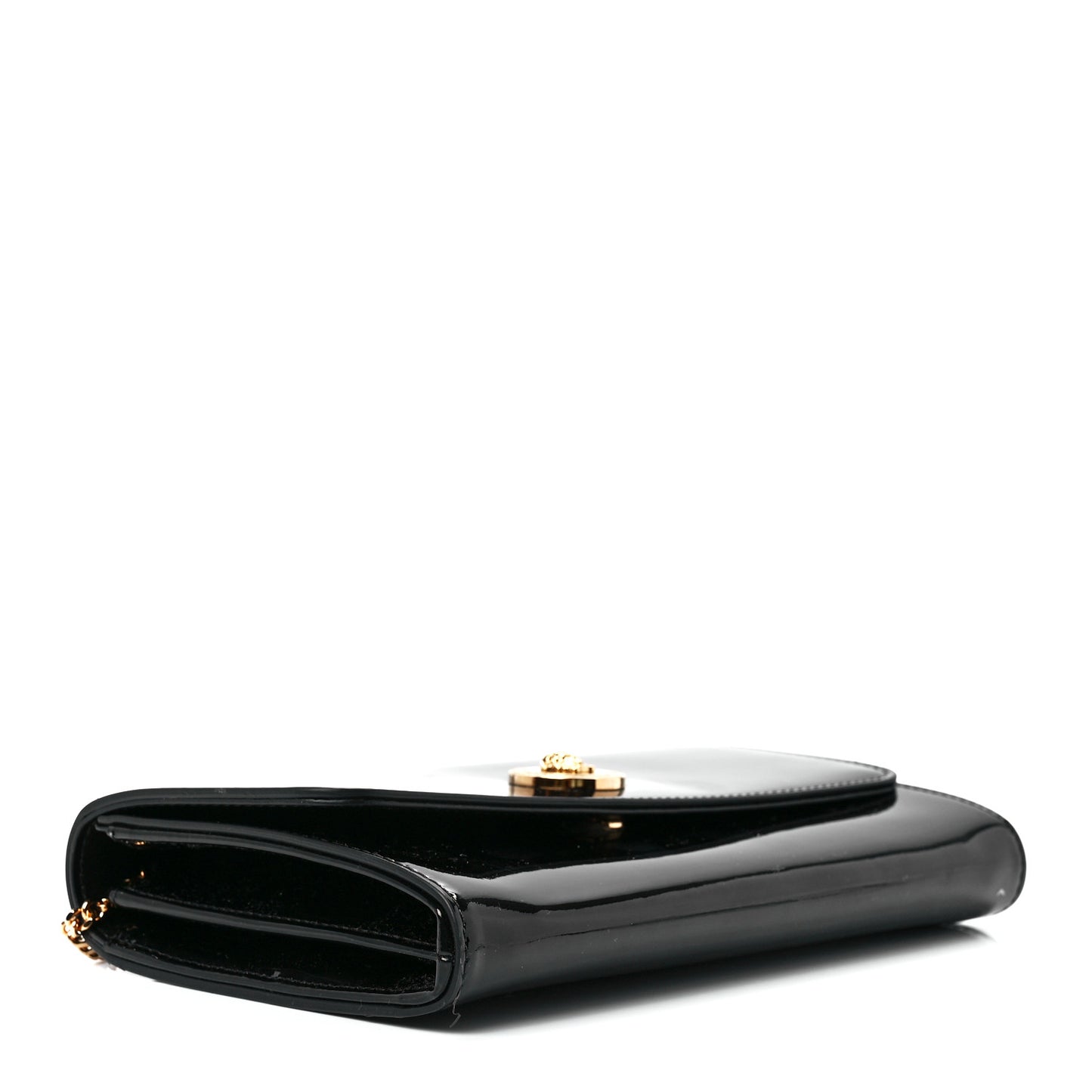 Patent Medusa Clutch With Chain Black