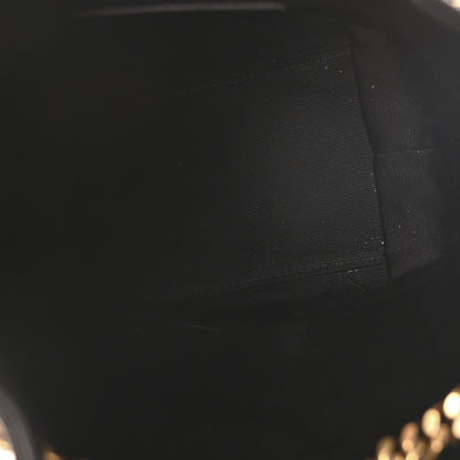 Saint Laurent Lambskin Matelasse Monogram Joe Nano Bucket Bag Black 5 of 10