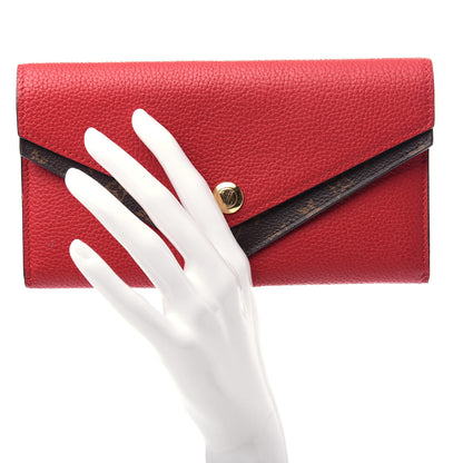 Louis Vuitton Calfskin Double V Wallet Rubis 2 of 8