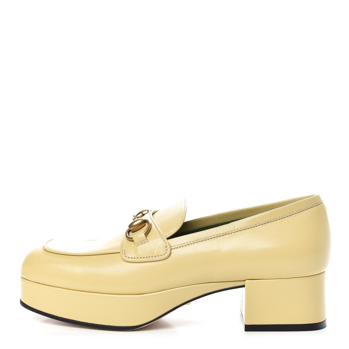 Goatskin Houdan Platform Loafers 37.5 Burro