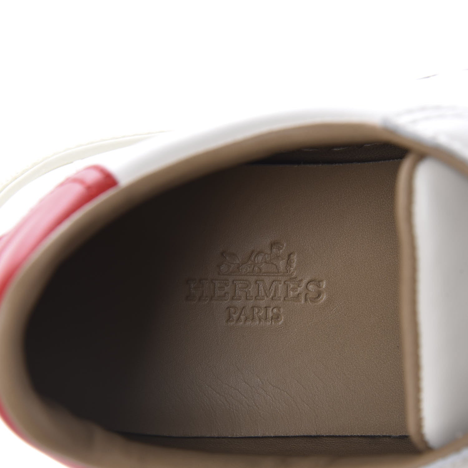 Hermes Calfskin Pegase Pop Womens Quicker Sneakers 36.5 White Multicolor 7 of 10