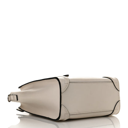 Celine Smooth Calfskin Nano Luggage White 3 of 11
