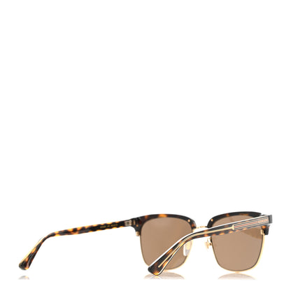Gucci Acetate Square Frame Web Sunglasses GG0382S Tortoise 4 of 10