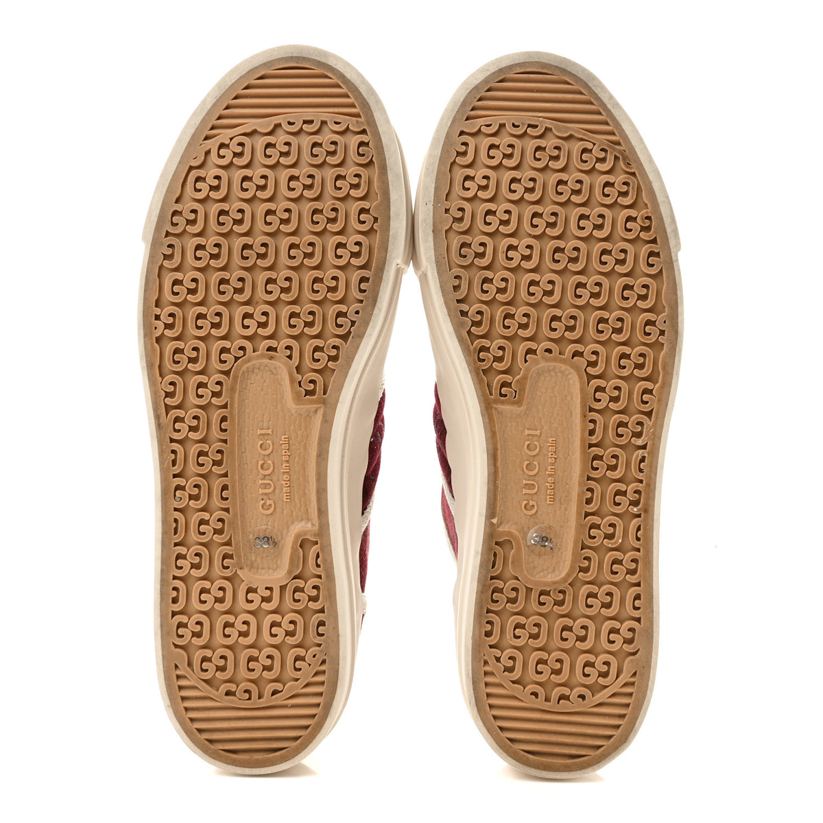 Gucci New Canvas GG Monogram Womens Chunky Sneakers 38.5 Rosso Ancora 6 of 10