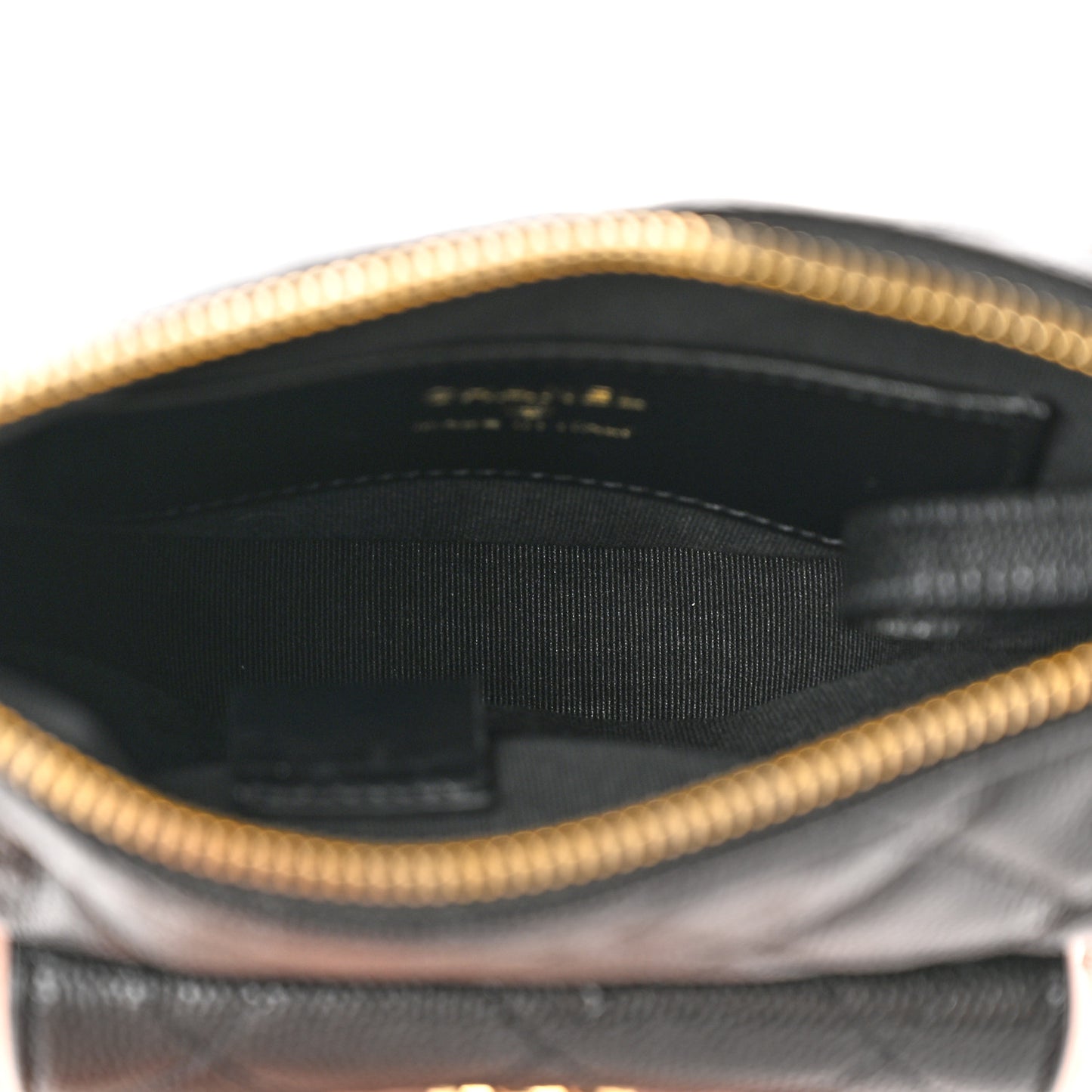 Caviar Quilted Polly Pocket Pouch Hobo Black