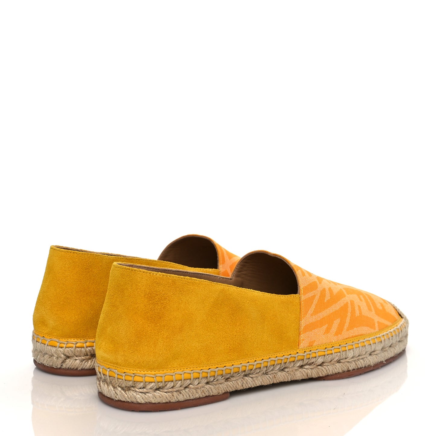X SARAH COLEMAN Canvas Suede FF Vertigo Espadrilles 7 Mimosa Taxi