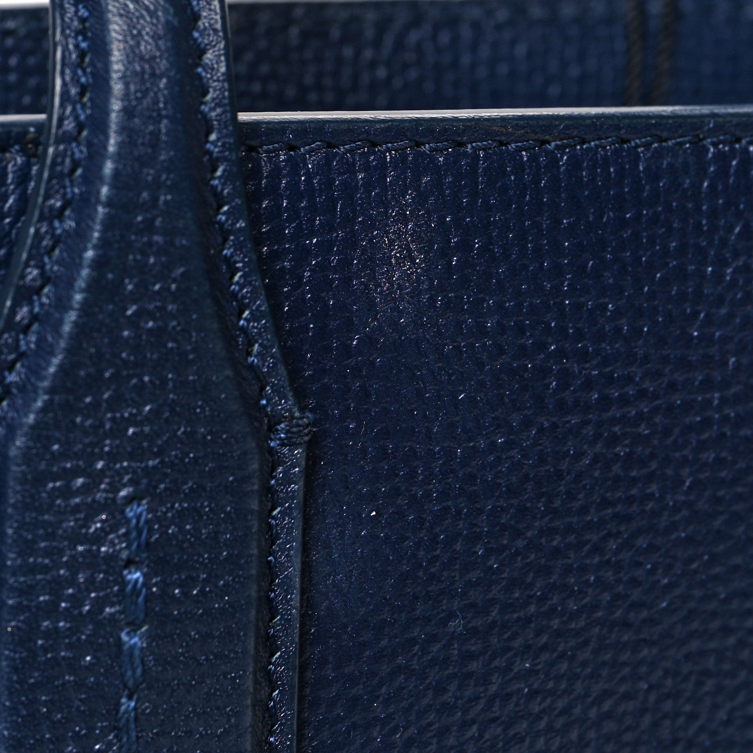 Burberry Grainy Calfskin House Check Small Banner Tote Regency Blue 13 of 13