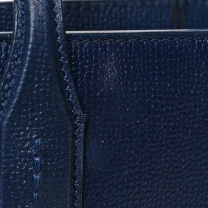Burberry Grainy Calfskin House Check Small Banner Tote Regency Blue 13 of 13