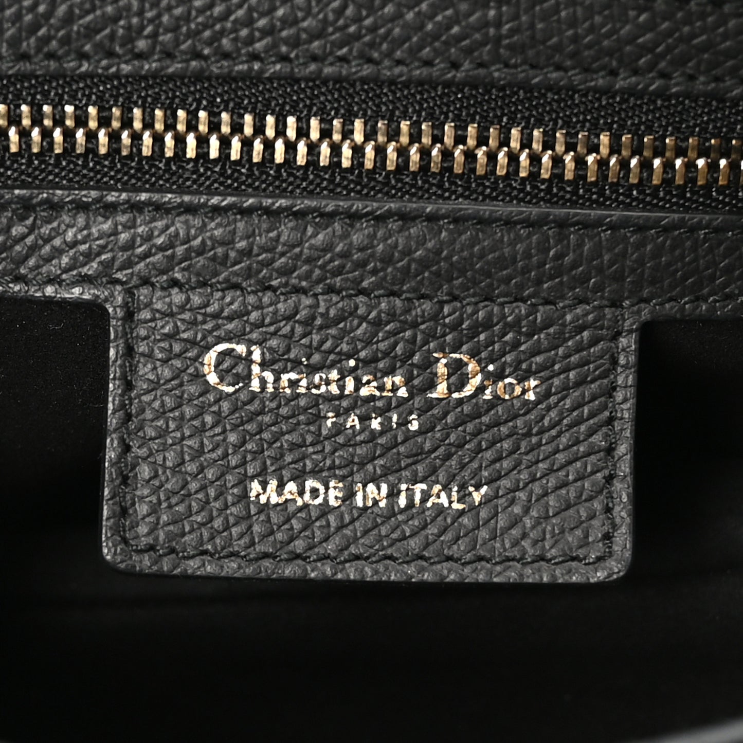 Grained Calfskin Saddle Bag Black