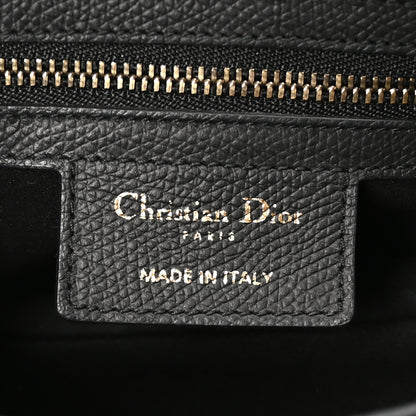 Christian Dior Grained Calfskin Saddle Bag Black 6 of 10