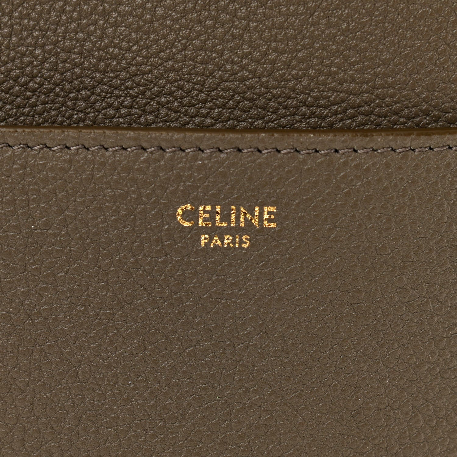 Celine Soft Grained Calfskin Sangle Bucket Bag Taupe 6 of 12