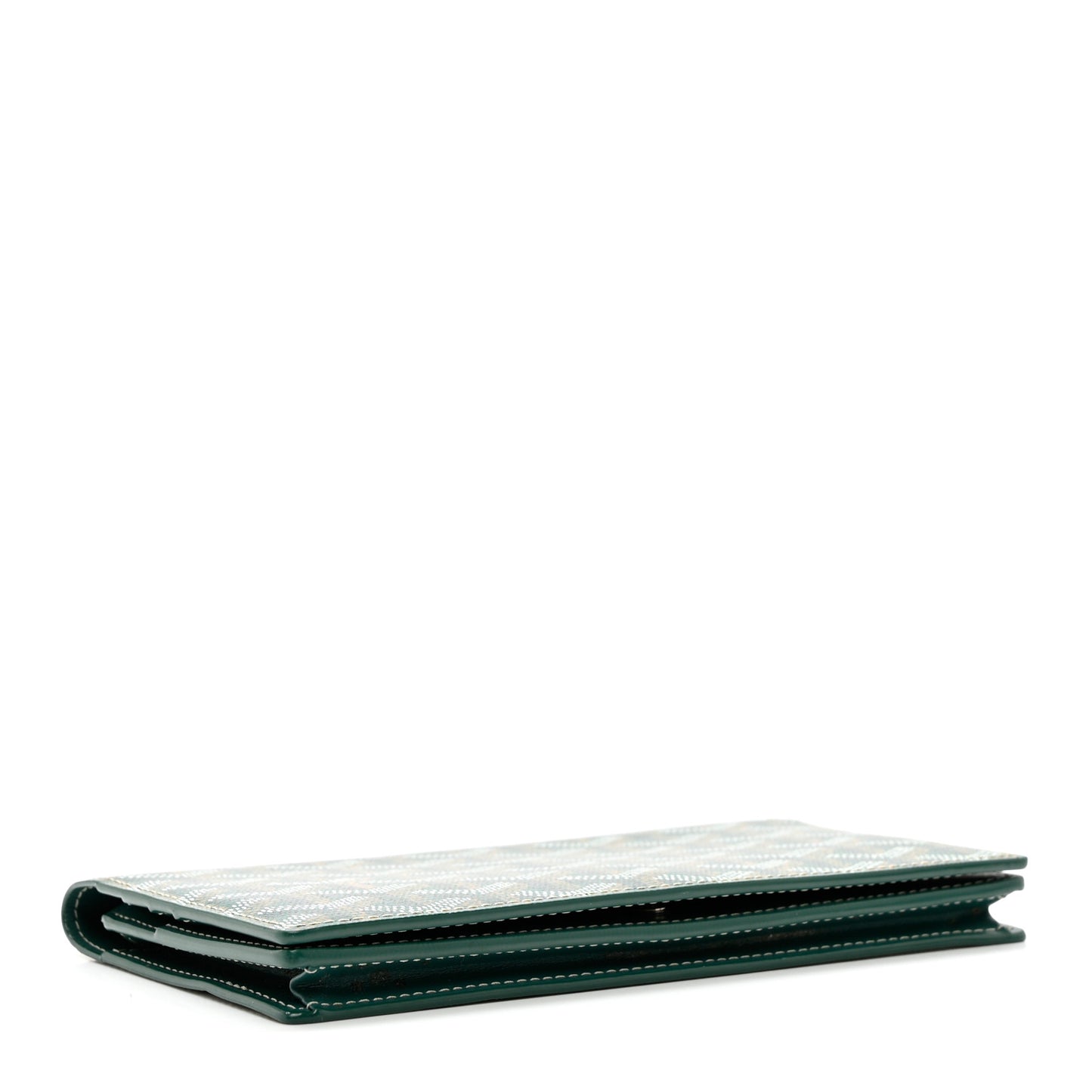 Goyardine Long Bi-Fold Wallet Green