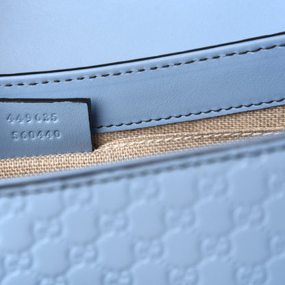 Gucci Microguccissima Medium Emily Chain Shoulder Bag Mineral Blue 9 of 12