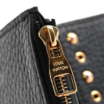 Louis Vuitton Taurillon Capucines Studded Compact Wallet Black 12 of 13