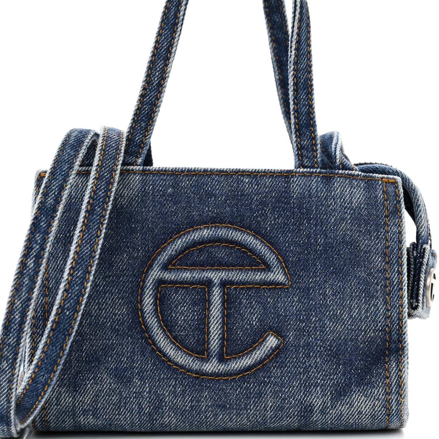 Denim Small Shopping Bag Blue