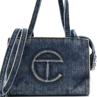 Telfar Denim Small Shopping Bag Blue 7 of 9