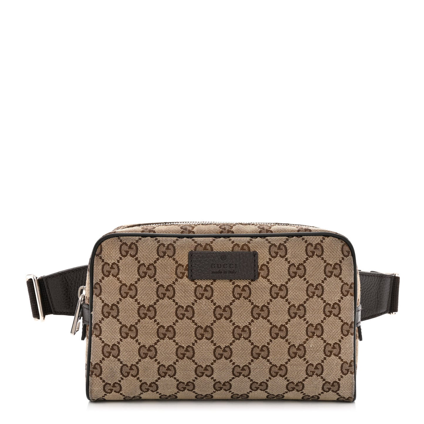 Monogram Dollar Calfskin Belt Bag Beige Ebony Testa di Moro Marrone Scuro
