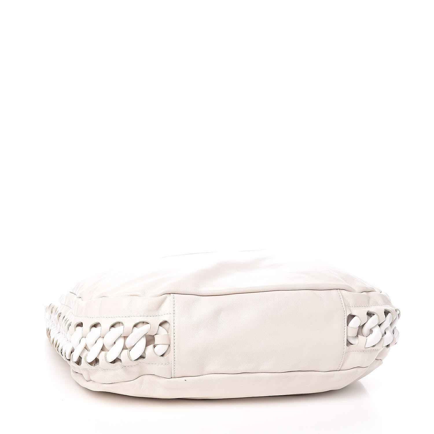 Chanel Calfskin Modern Chain Rhodoid Hobo White 4 of 13