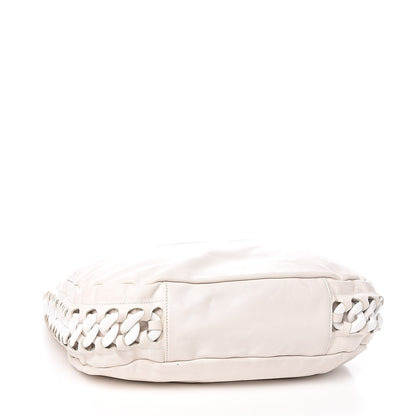 Chanel Calfskin Modern Chain Rhodoid Hobo White 4 of 13