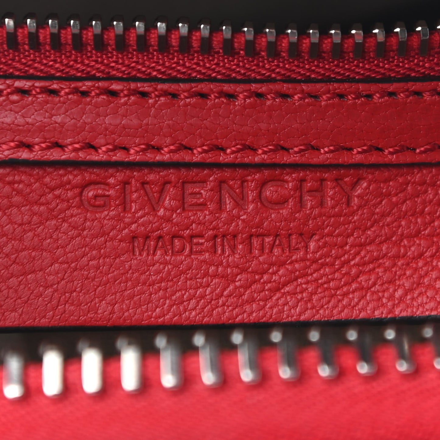 Sugar Goatskin Mini Antigona Medium Red