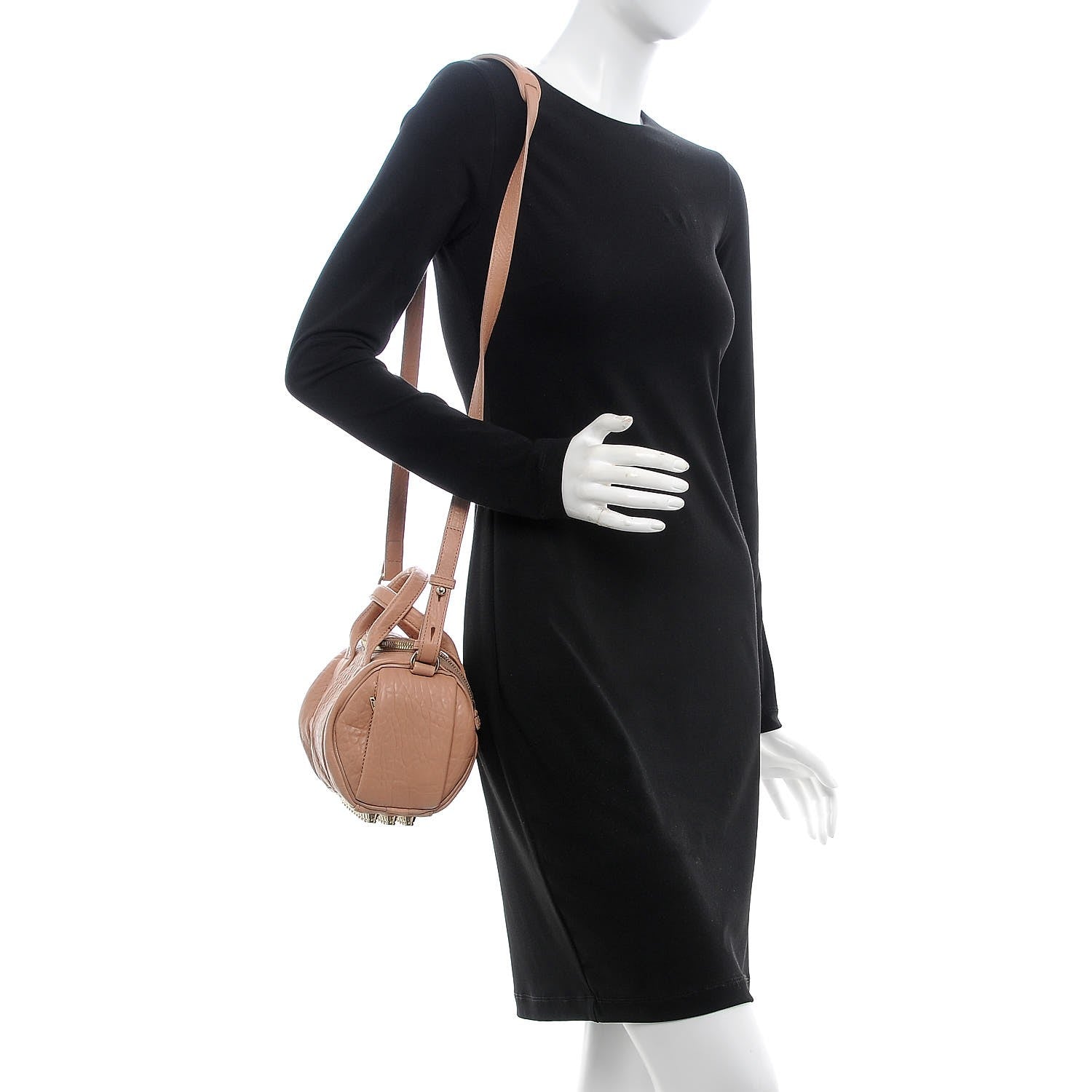 Alexander Wang Pebbled Lambskin Mini Rockie Blush Pale Gold Hardware 2 of 7