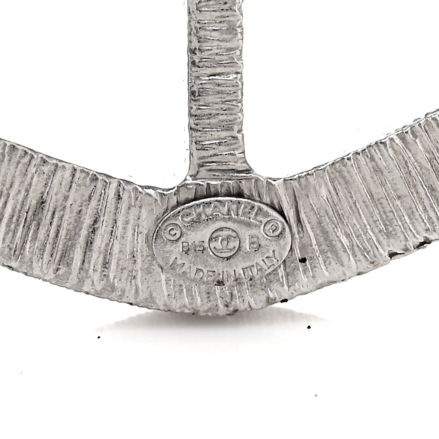 Chanel Swarovski Baguette Crystal CC Shield Brooch 3 of 4