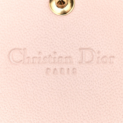 Christian Dior Lambskin Cannage Lady Dior Rendezvous Wallet On Chain Light Pink 6 of 14