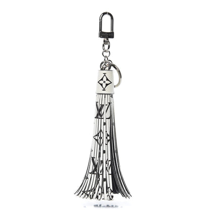 Louis Vuitton Monogram Tassel Bag Charm White 1 of 5