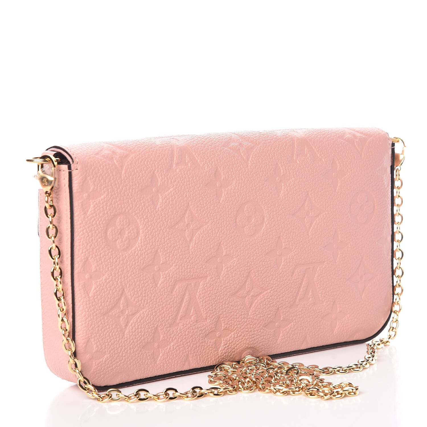 Louis Vuitton Empreinte Pochette Felicie Chain Wallet Rose Poudre 4 of 14