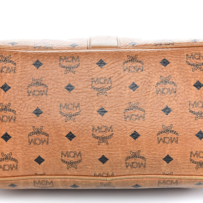 MCM Visetos Medium Liz Reversible Shopper Tote Cognac 13 of 29