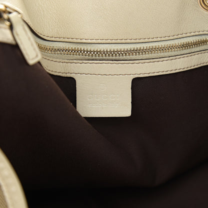 Gucci Monogram Peggy Braided Tote Off White 5 of 17