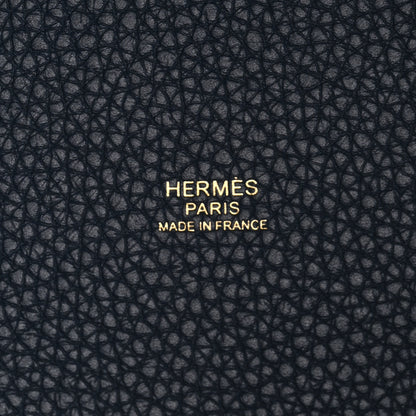 Hermes Taurillon Clemence Picotin Lock 18 PM Bleu Nuit 6 of 11