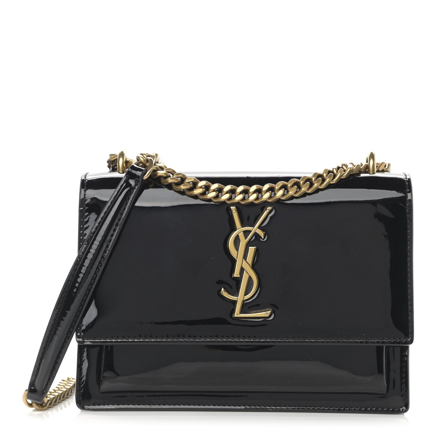 Patent Small Monogram Sunset Black